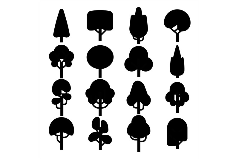 silhouettes-of-trees-tree-icons-collection-for-design-of-architectura