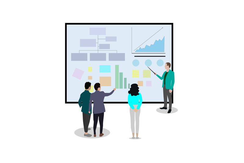 business-presentation-and-team-meeting-abstract-flat-style