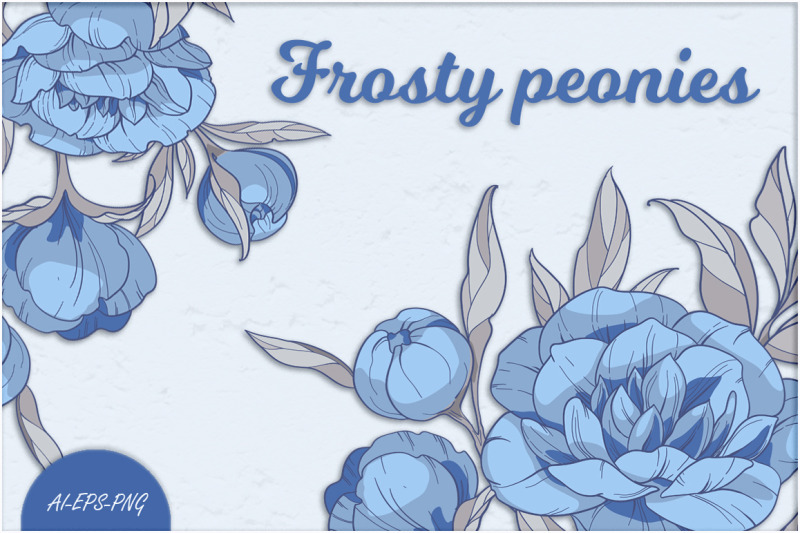 vector-clipart-with-blue-peonies-flowers