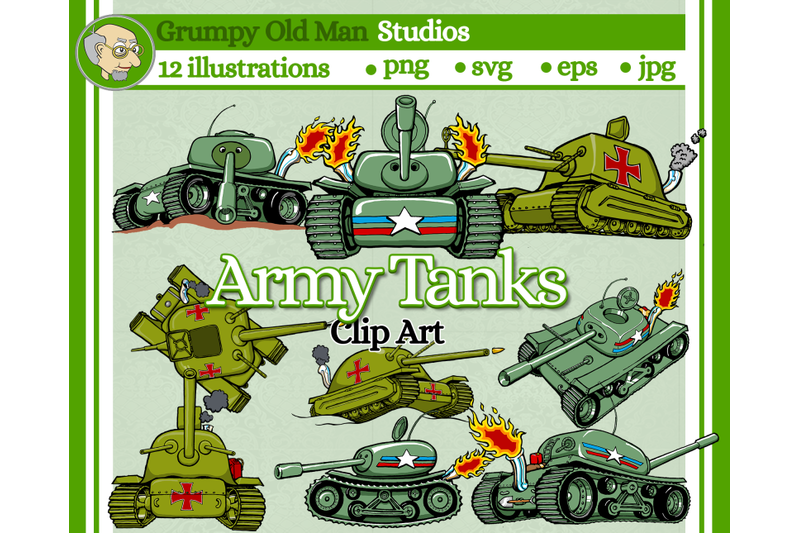 cartoon-army-tanks