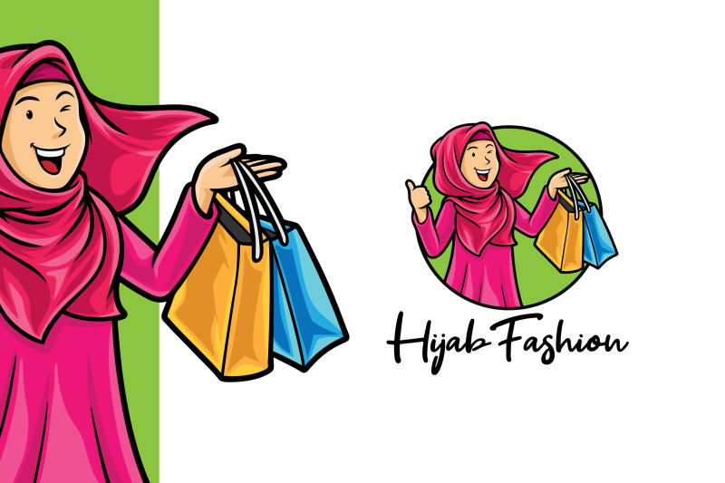 muslim-fashion-logo-template