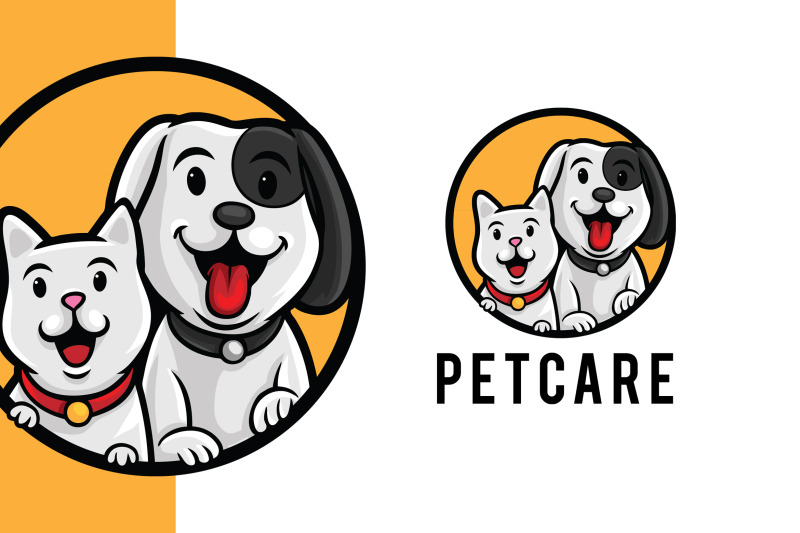 pet-care-mascot-logo-template