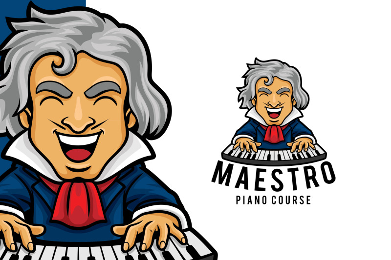 piano-course-logo-template