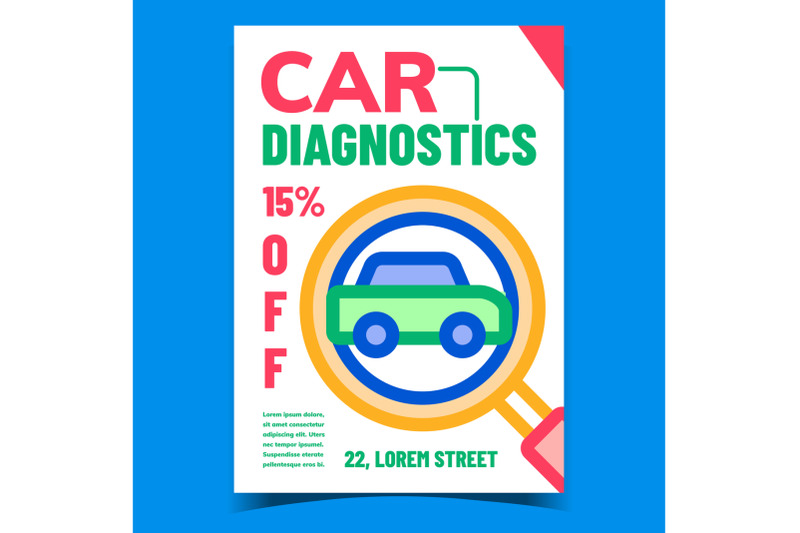 car-diagnostics-creative-advertising-poster-vector