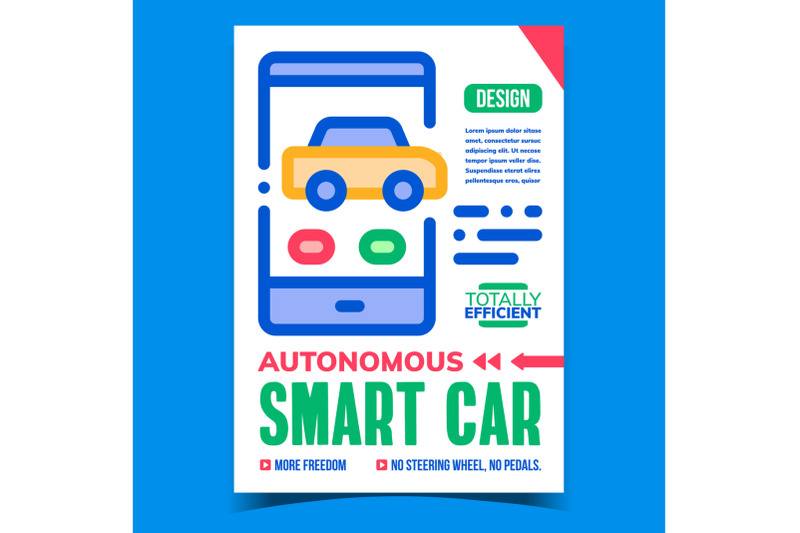 autonomous-smart-car-advertising-poster-vector