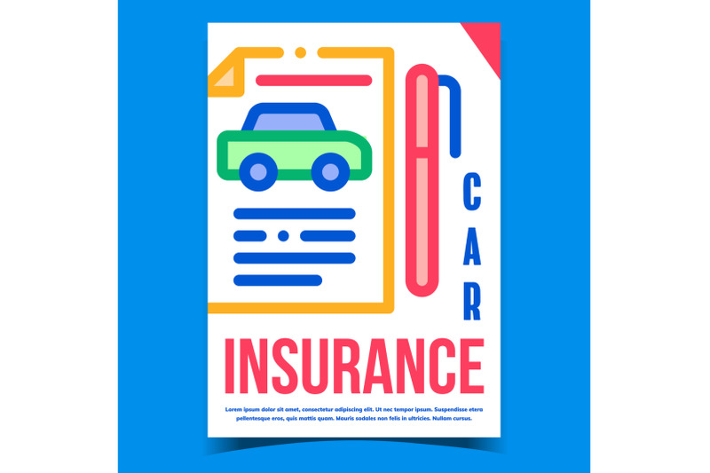 car-insurance-creative-advertising-poster-vector