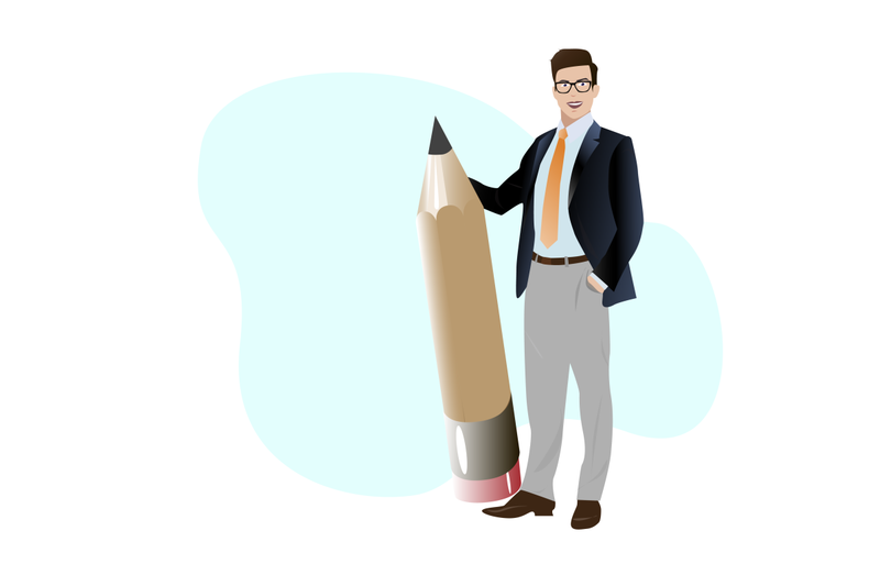 businesman-creative-hold-big-pencil