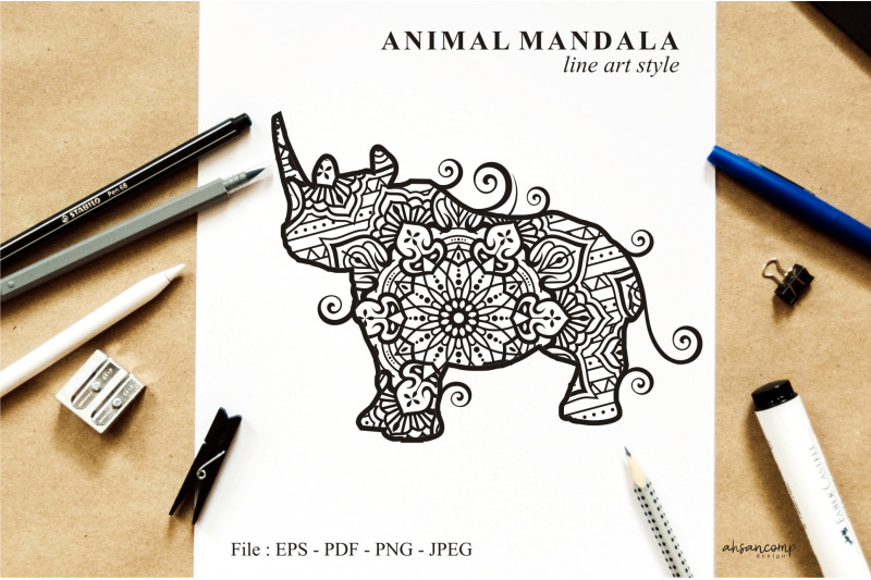 rhino-mandala-vector-line-art-style