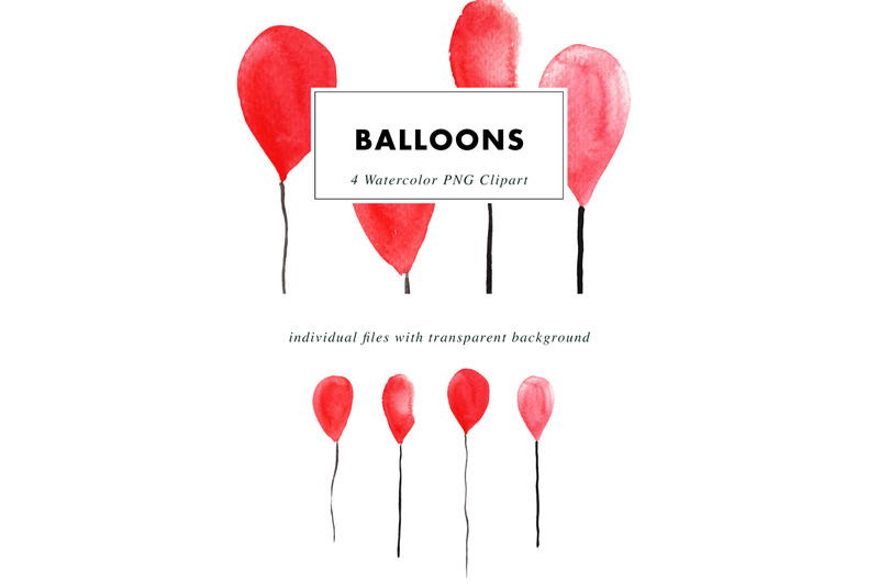 balloon-watercolor-paintings-clipart-png
