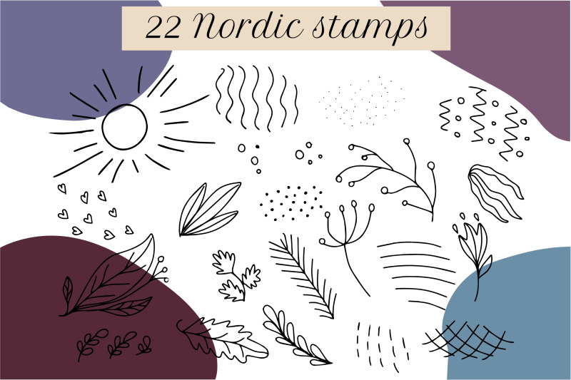 nordic-scandinavian-floral-procreate-stamps-set