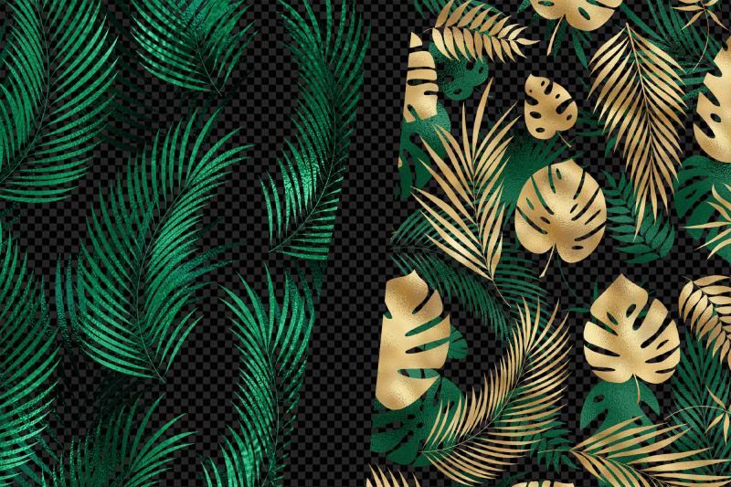 tropical-leaf-pattern-overlays