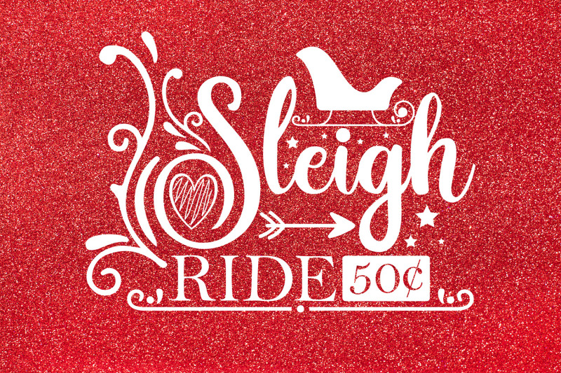 Sleigh Ride 50 Christmas Svg Dxf Png Christmas Design By Craftlabsvg Thehungryjpeg Com