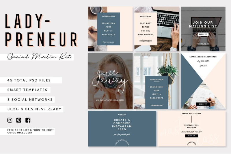 ladypreneur-social-media-pack