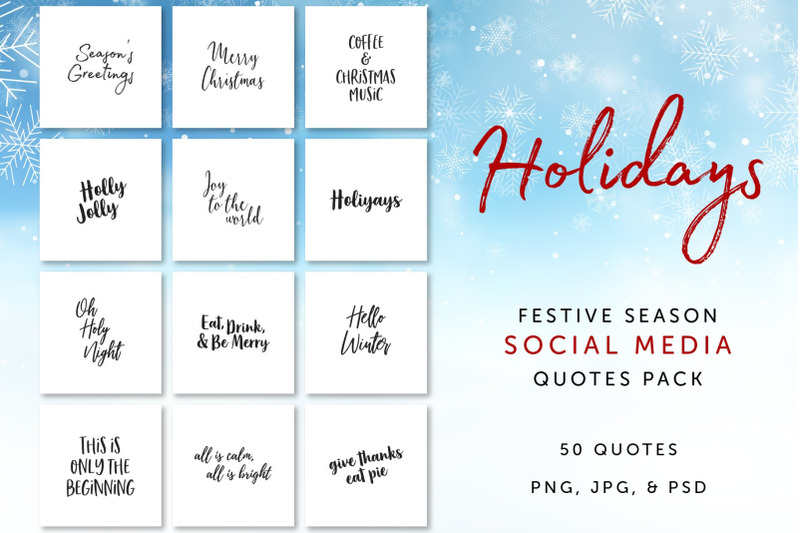 holidays-social-media-quotes-pack