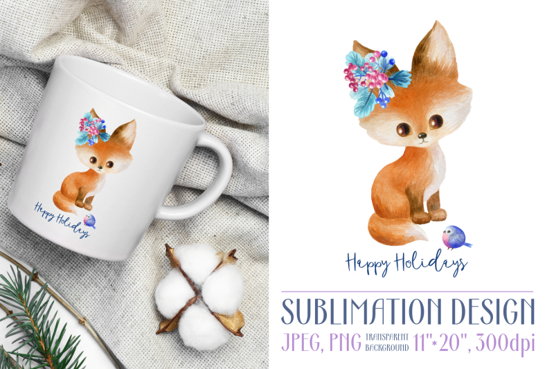 happy-holidays-sublimation-design-with-fox