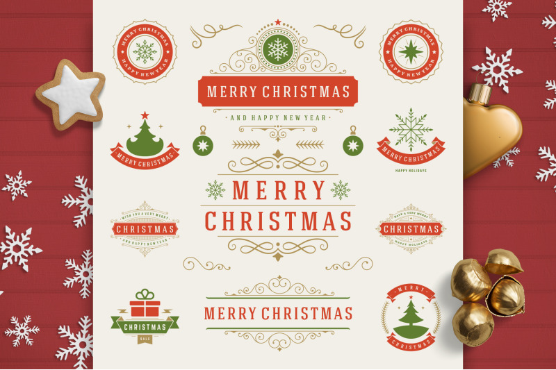 christmas-30-labels-and-badges