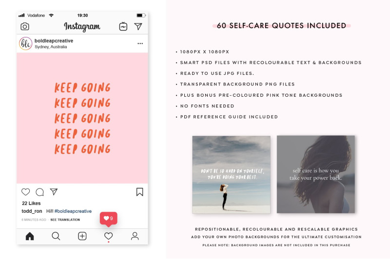 self-care-social-media-quotes-pack