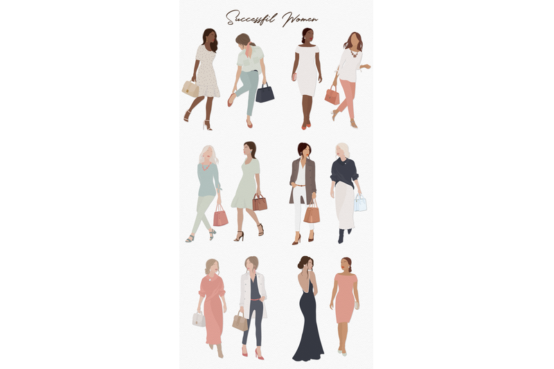 elegant-women-illustration-set