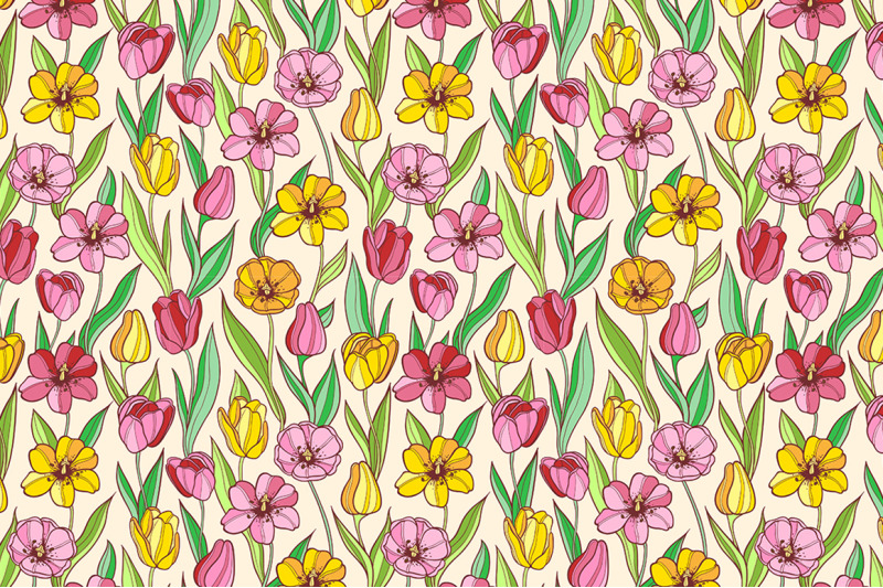 beautiful-tulips-vector-kit