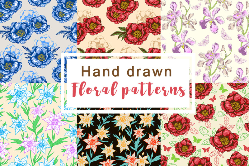 hand-drawn-floral-patterns