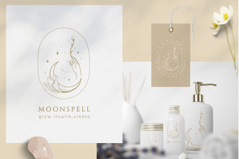 premade-moon-brand-logo-and-packaging-design-for-blog-small-business