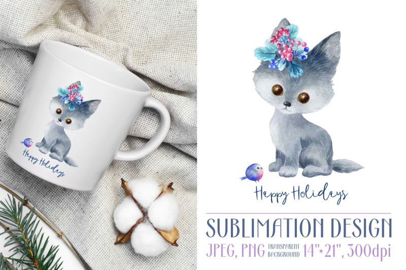 happy-holidays-sublimation-design-with-wolf
