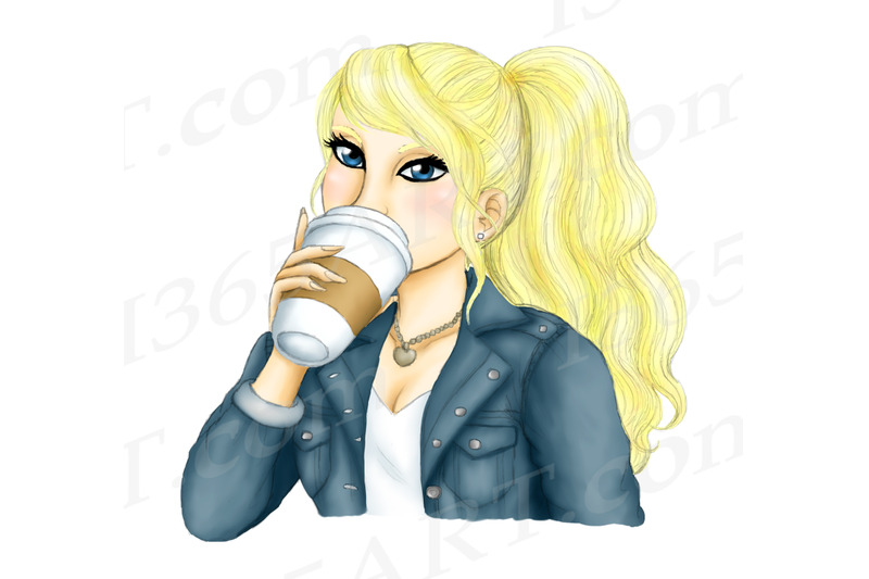 latte-girls-clipart-woman-drinking-latte-clipart-png