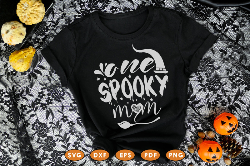 Download Halloween SVG Cut File, One Spooky Mom, Halloween Quotes SVG By CraftLabSVG | TheHungryJPEG.com