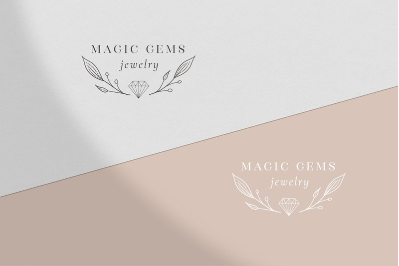 premade-magic-gems-brand-logo-and-packaging-design-for-blog-business