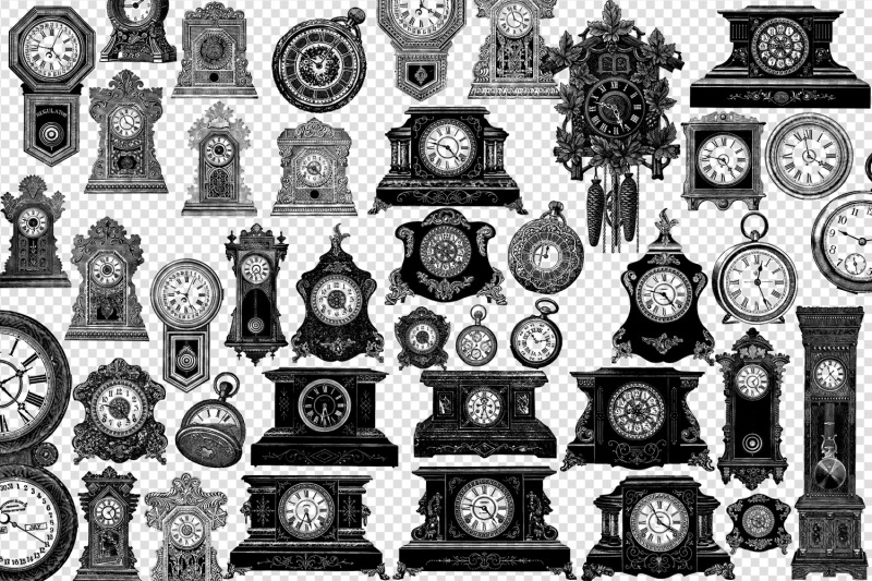 vintage-clocks-clipart