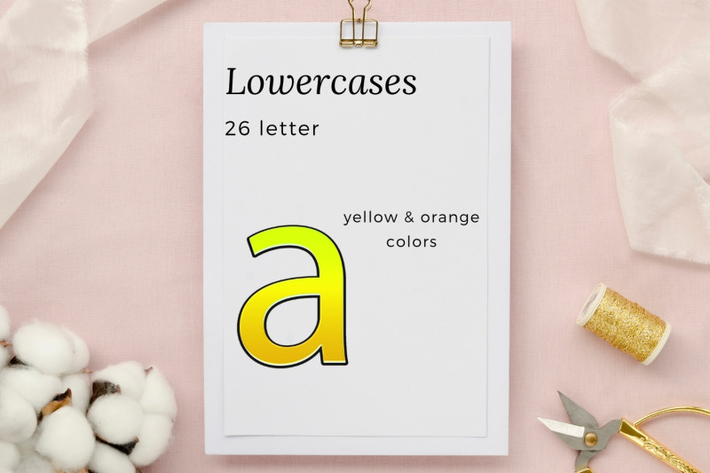 decorative-yellow-alphabet-yellow-typography