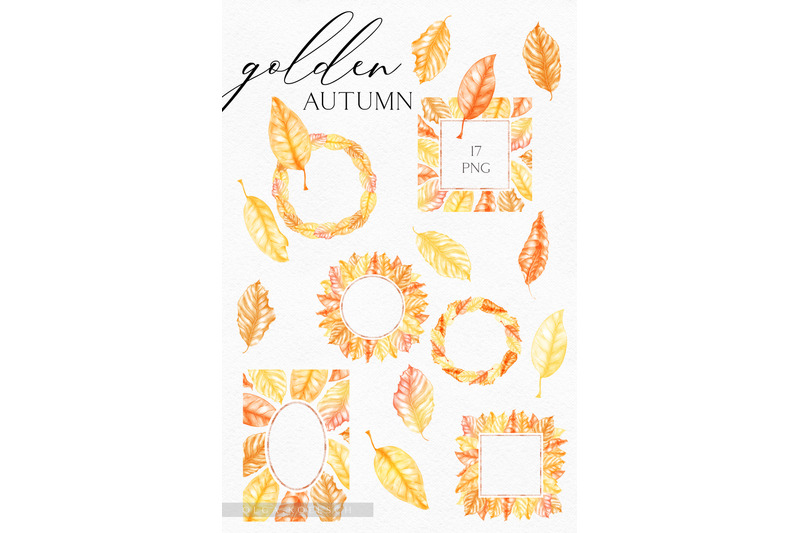 watercolor-autumn-leaf-clipart-hand-drawn-fall-clipart-fall-wreath