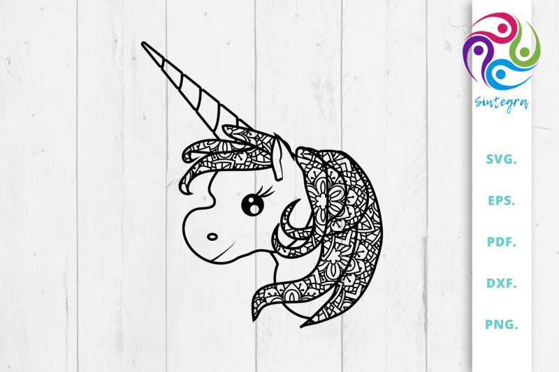 zentangle-unicorn-svg-cut-file-mandala-unicorn