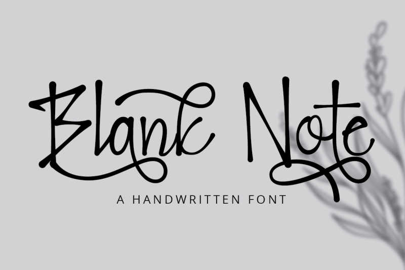 blank-note-ink-handwritten-font