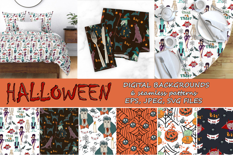 halloween-digital-hand-drawn-patterns