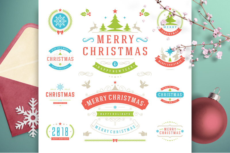 christmas-30-labels-and-badges