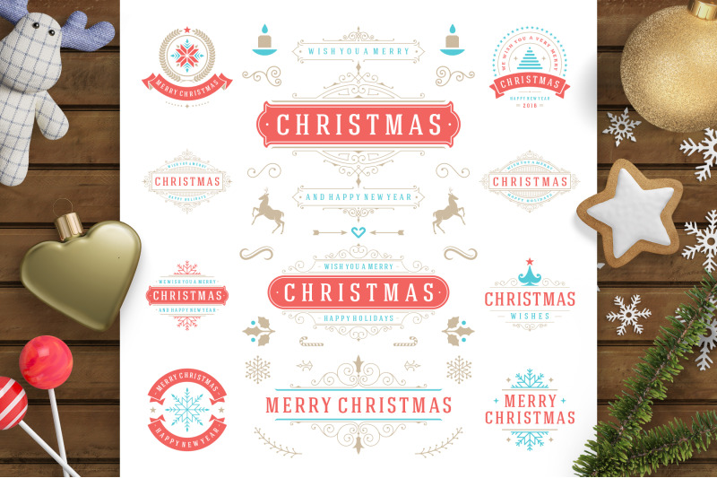 christmas-30-labels-and-badges