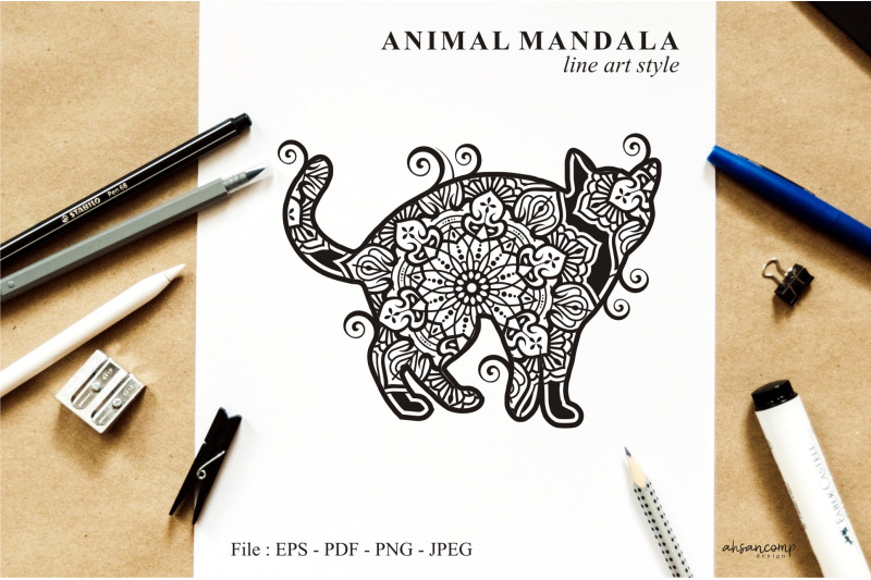 cat-mandala-vector-line-art-style