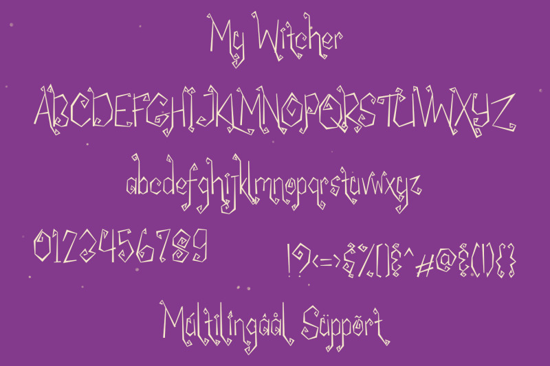 my-witcher-spooky-curly-font