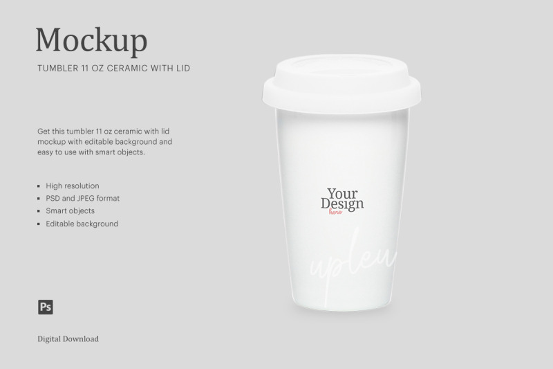 Download Plastic Cup Mockup Front View Yellowimages