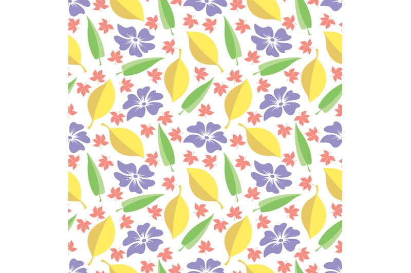 colorful-leaf-seamless-pattern-copy-space