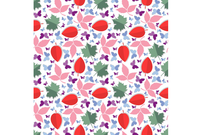 colorful-leaf-seamless-pattern-copy-space