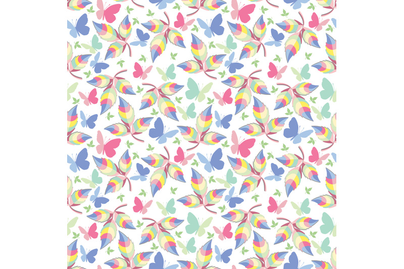 colorful-leaf-seamless-pattern-copy-space
