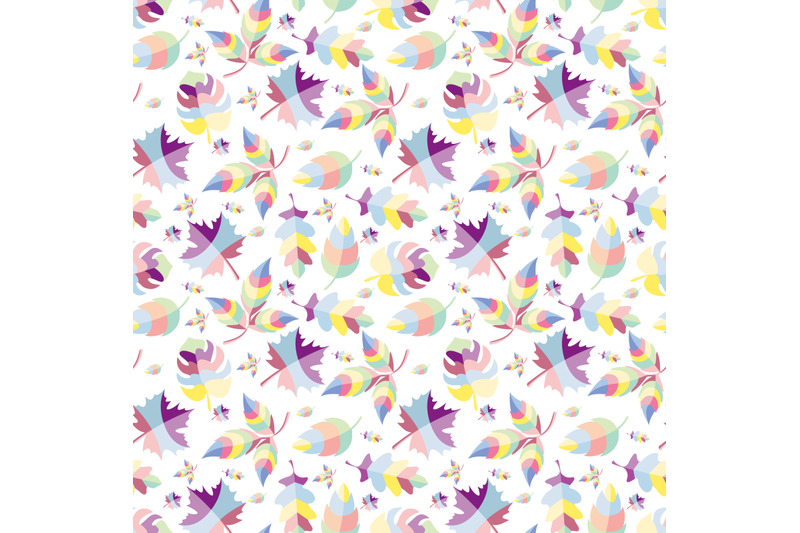 colorful-leaf-seamless-pattern-copy-space