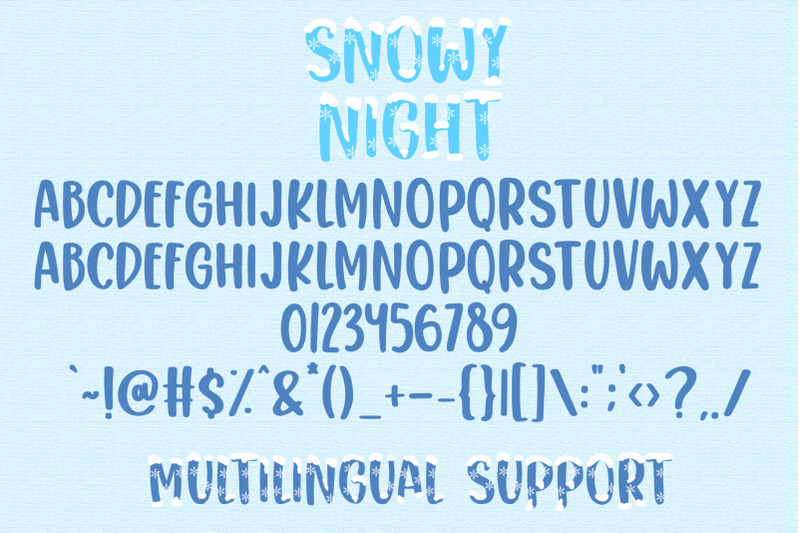 snowy-night-snowy-handwritten-font