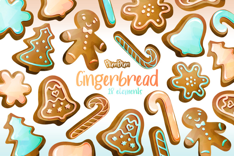gingerbread-watercolor-cliparts