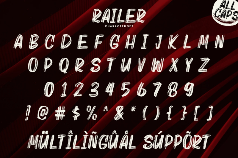 railer-handbrush-font