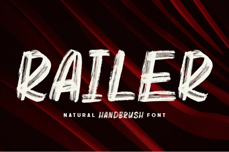 railer-handbrush-font
