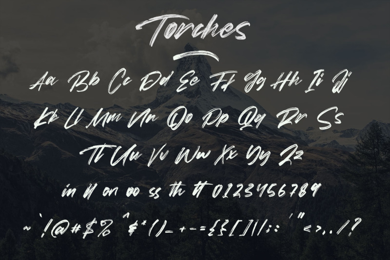 torches-realistic-brush-font