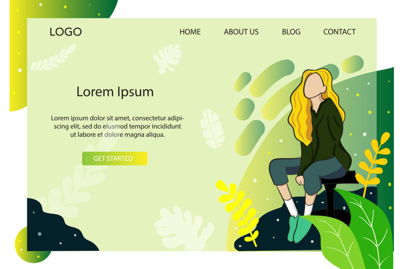 landing-page-fashion-with-yellow-hair-style